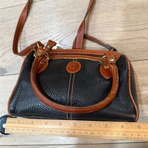 90s Black and Brown Leather Handbag